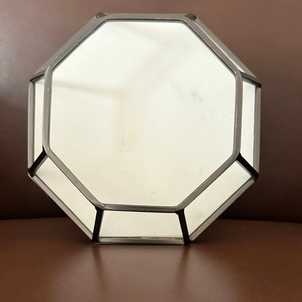 BATH BODY WORKS GEOMETRIC PEDESTAL FRAME MEDIUMCANDLE HOLDER SLEEVE 6